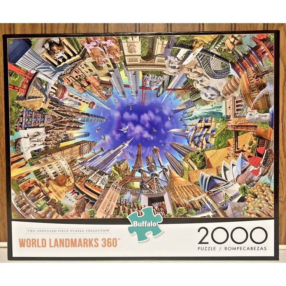 Buffalo Games World Landmarks 360 Jigsaw Puzzle 2000‎ Pieces family fun gifts